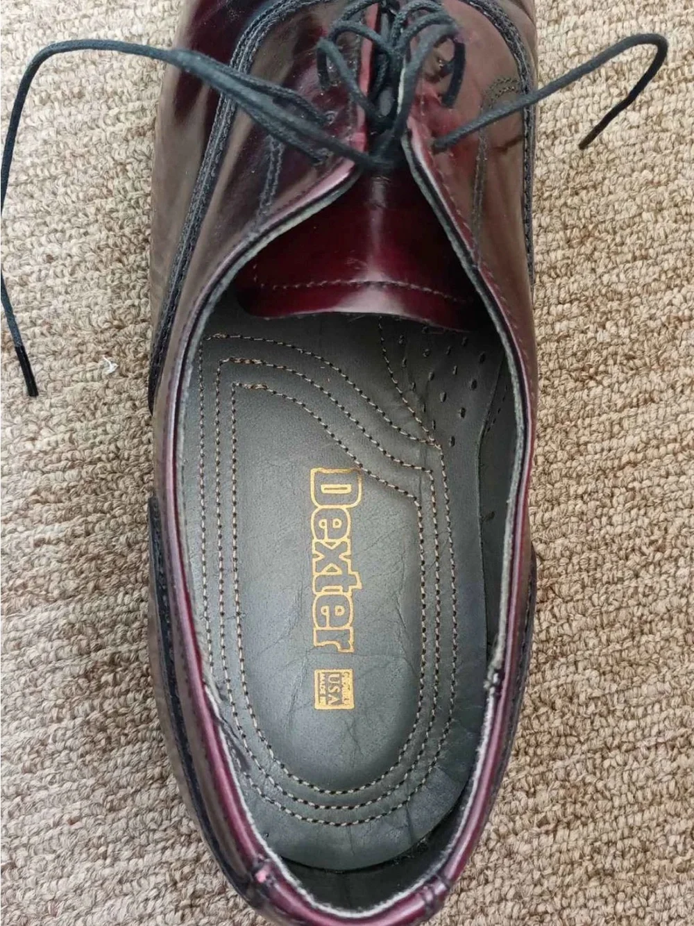 Dexter made in USA leather sole men's dress shoes size 10